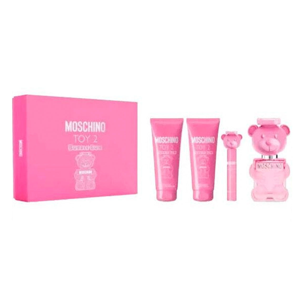 Moschino Toy 2 Bubble Gum Gift Set 100ml EDT + 100ml Shower Gel + 100ml Body Lotion + 10ml EDT